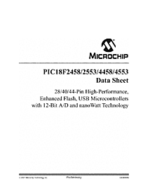 DataSheet PIC18F4458 pdf